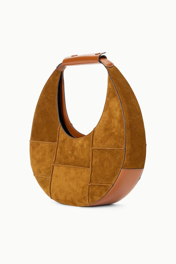 Staud MOON BAG TAN SUEDE