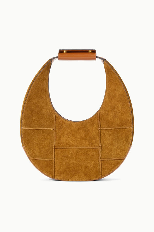 staud MOON BAG TAN SUEDE