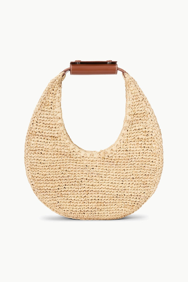 staud MOON RAFFIA BAG NATURAL RAFFIA
