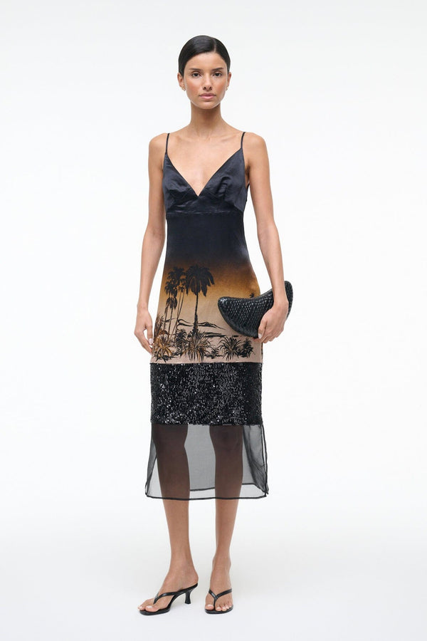 staud NALU DRESS CALIFORNIA NIGHTS