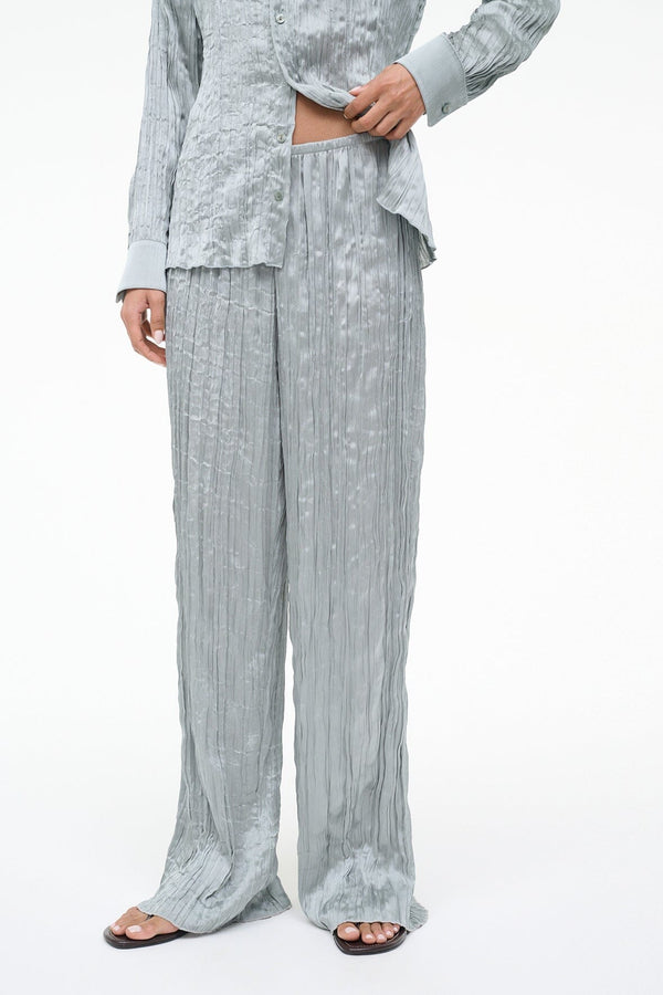 Staud NAMI PANT SILVER SAGE PLISSE