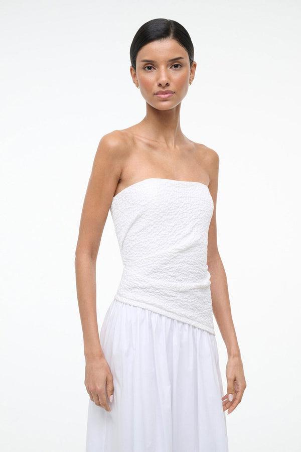 Staud NIA DRESS WHITE