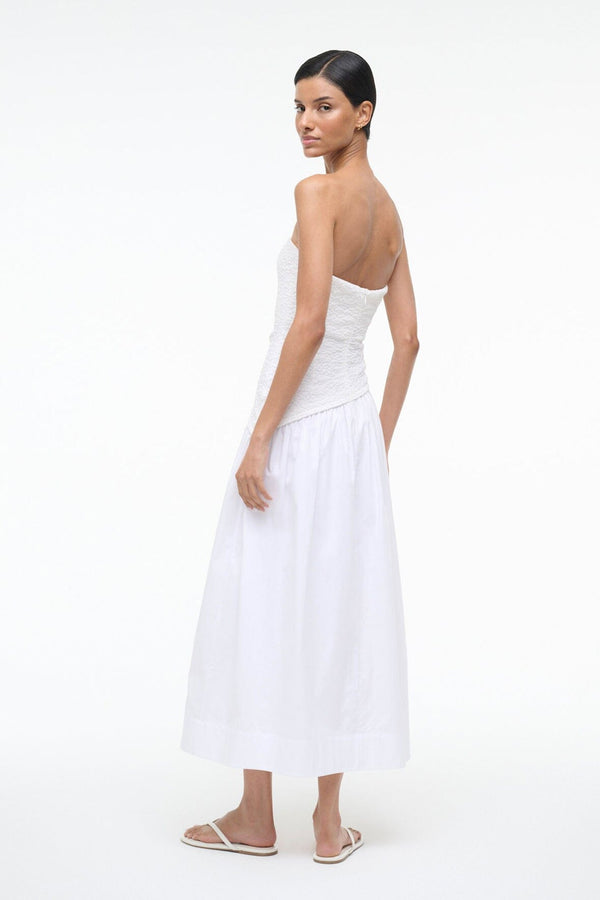 Staud NIA DRESS WHITE