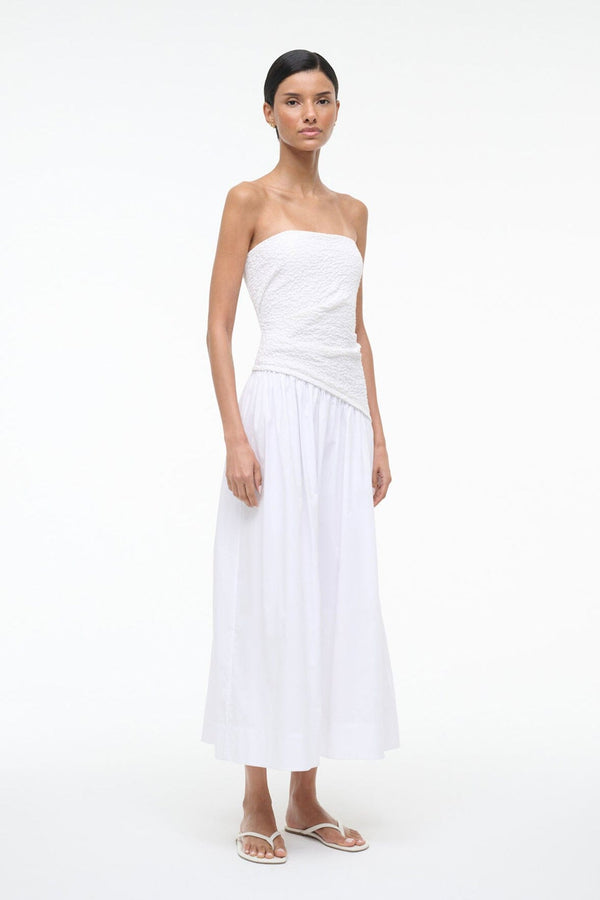 Staud NIA DRESS WHITE