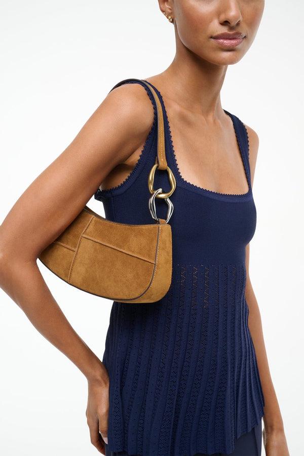 Staud OLLIE BAG TAN SUEDE