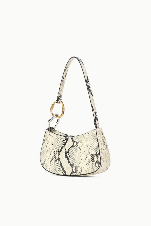 Staud OLLIE BAG WHITE SNAKE