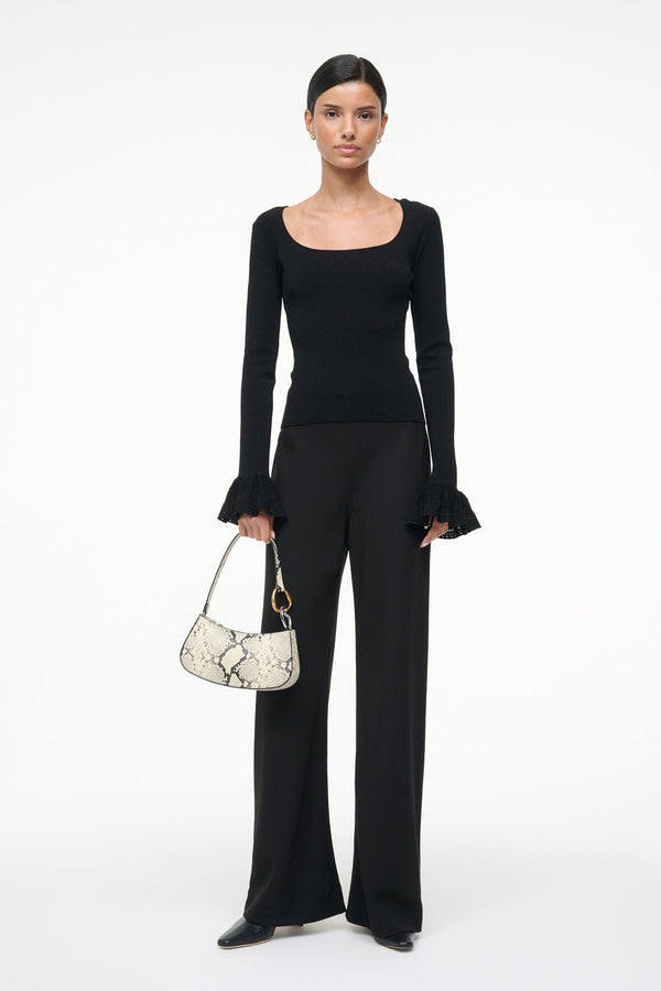 Staud OLLIE BAG WHITE SNAKE