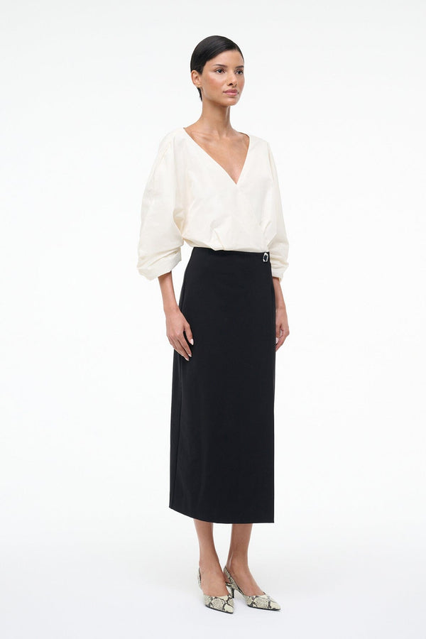 Staud ORION DRESS IVORY BLACK