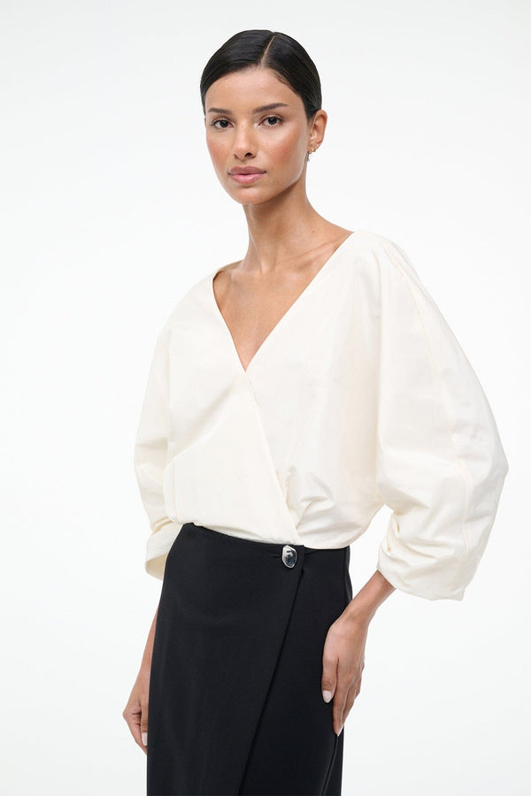 Staud ORION DRESS IVORY BLACK