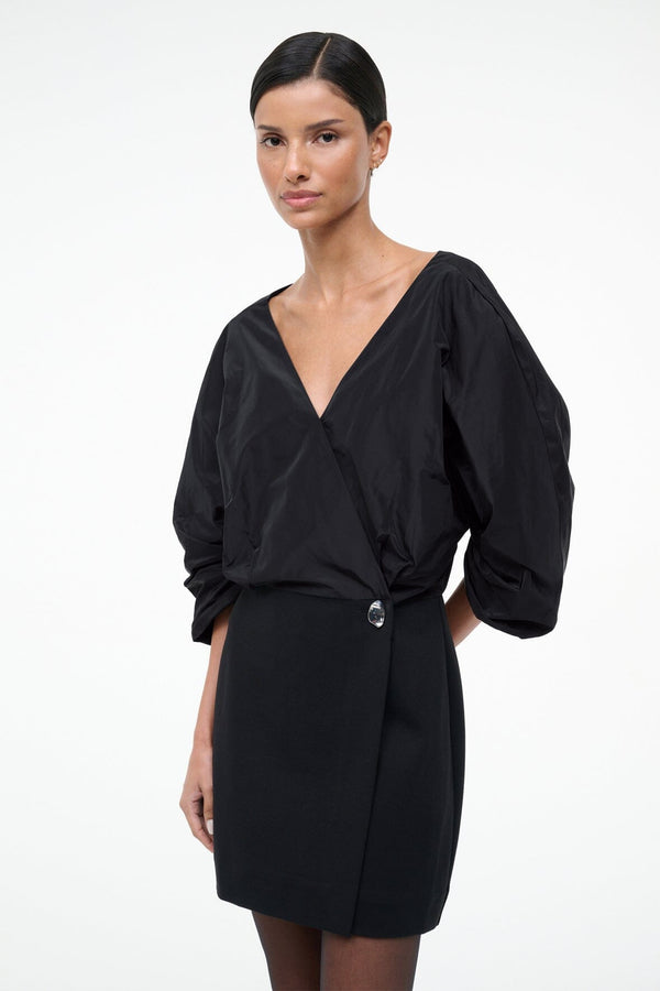 Staud ORION MINI DRESS BLACK