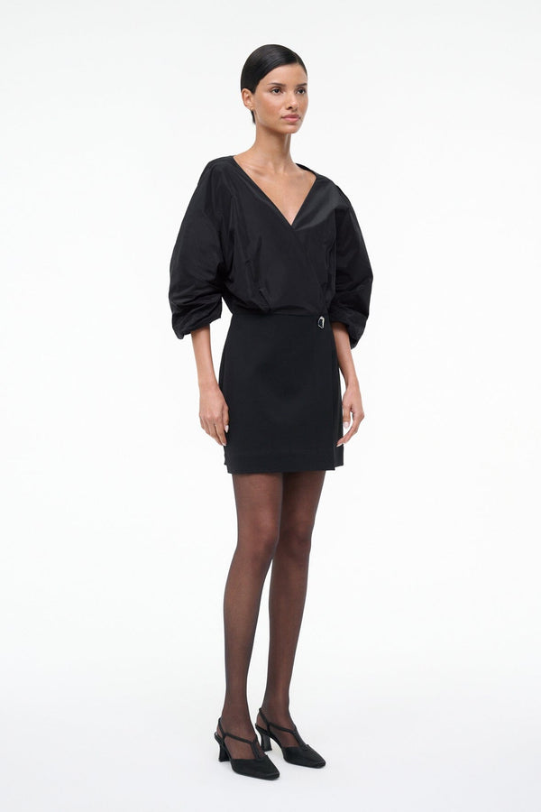 Staud ORION MINI DRESS BLACK