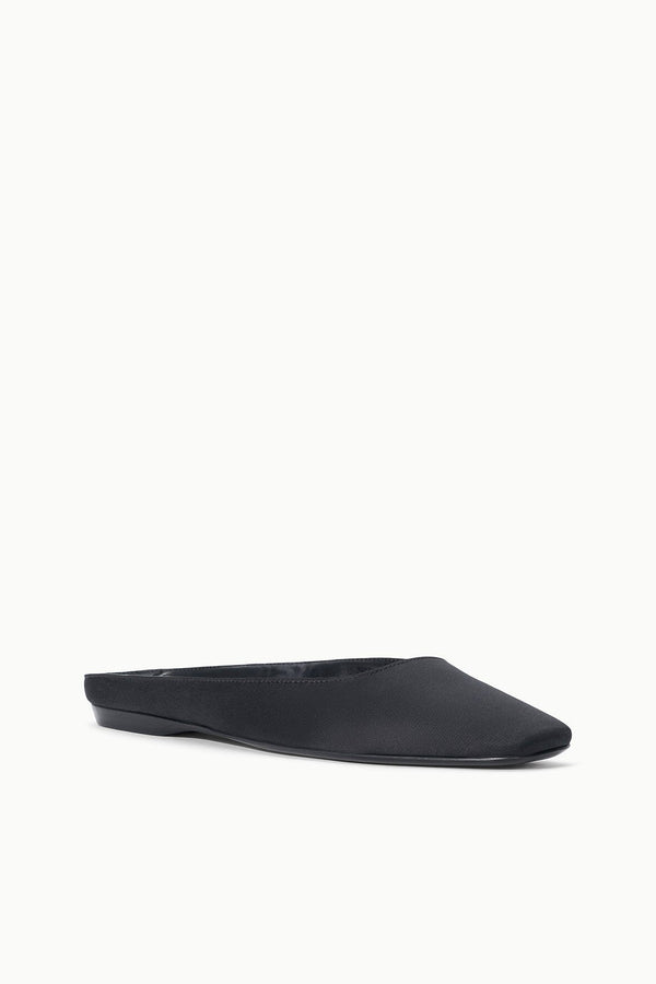 Staud OTTO FLAT MULE BLACK