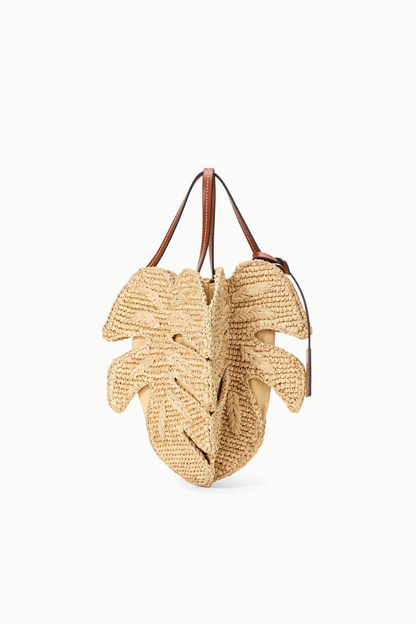 Staud PALM RAFFIA BAG NATURAL TAN