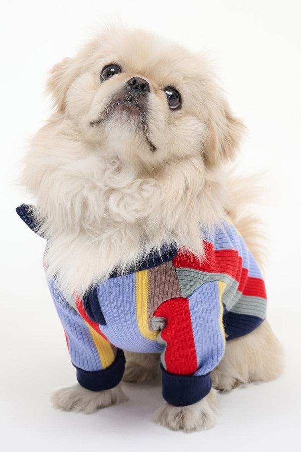 Staud PET HAMPTON SWEATER MARKET STRIPE