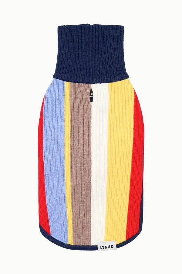 Staud PET HAMPTON SWEATER MARKET STRIPE