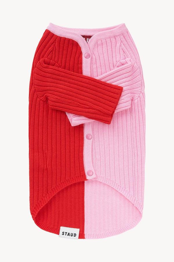 Staud PET SHOKO SWEATER POPPY ROSEBUD