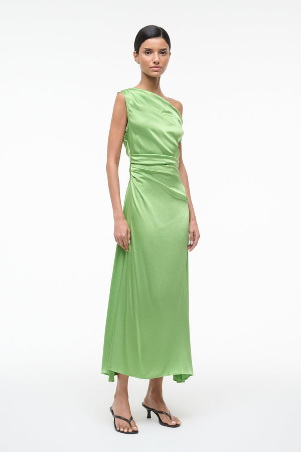 Staud PHARE SILK DRESS SPROUT
