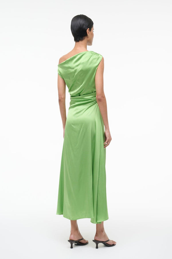 Staud PHARE SILK DRESS SPROUT