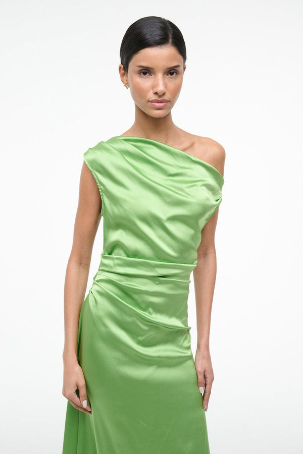 Staud PHARE SILK DRESS SPROUT