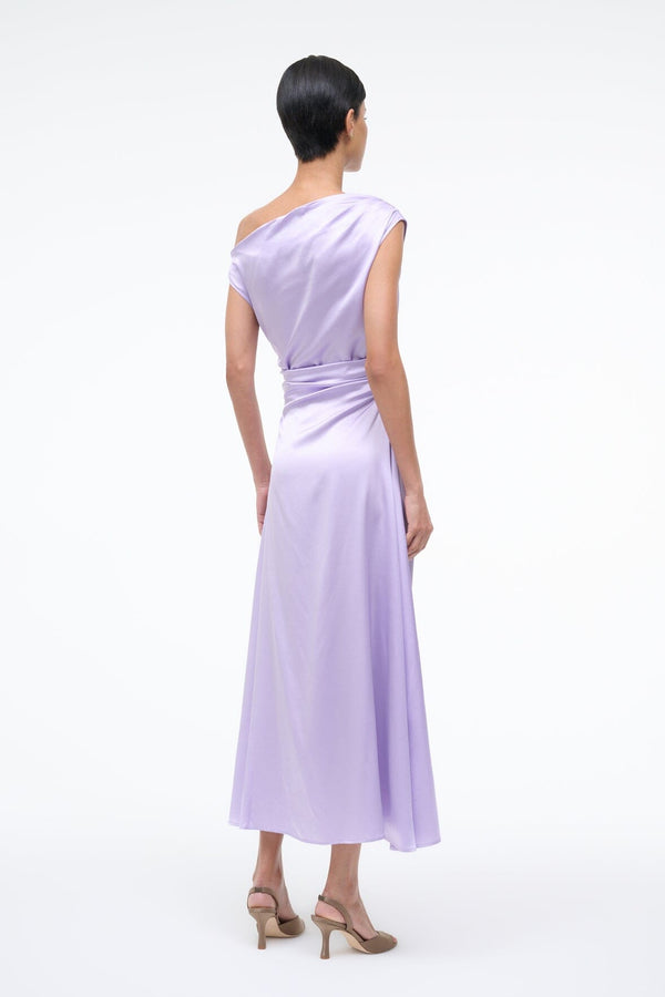 Staud PHARE SILK DRESS WISTERIA