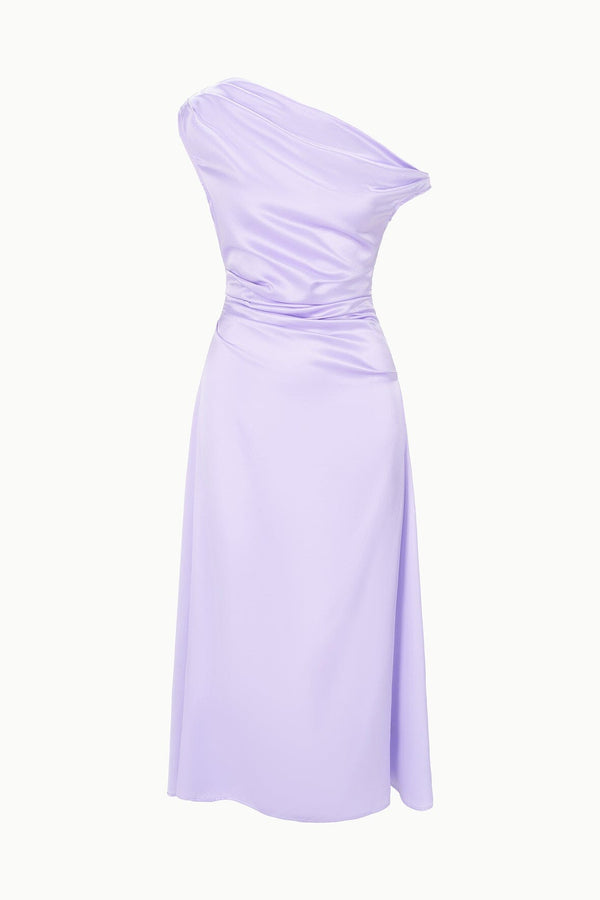 Staud PHARE SILK DRESS WISTERIA