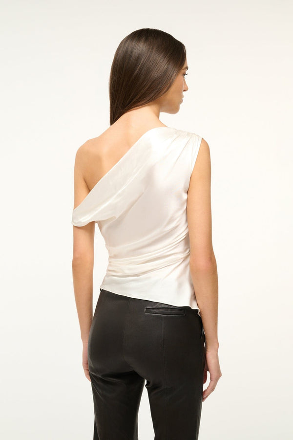Staud PHARE SILK TOP IVORY