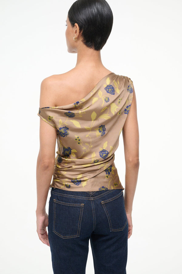 Staud PHARE SILK TOP VINTAGE FLORAL