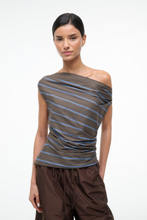 staud PHARE TOP HUNTINGTON STRIPE