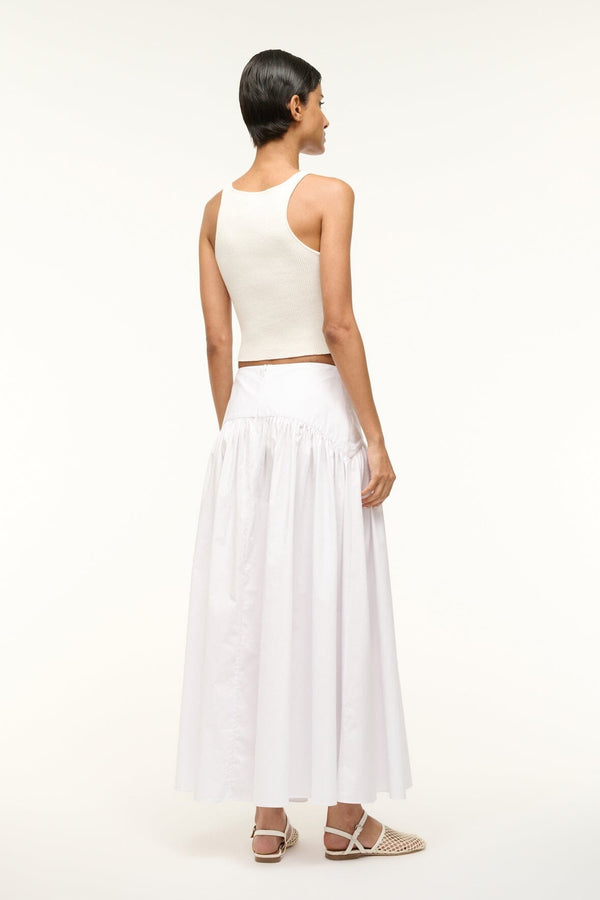 Staud PROCIDA SKIRT WHITE