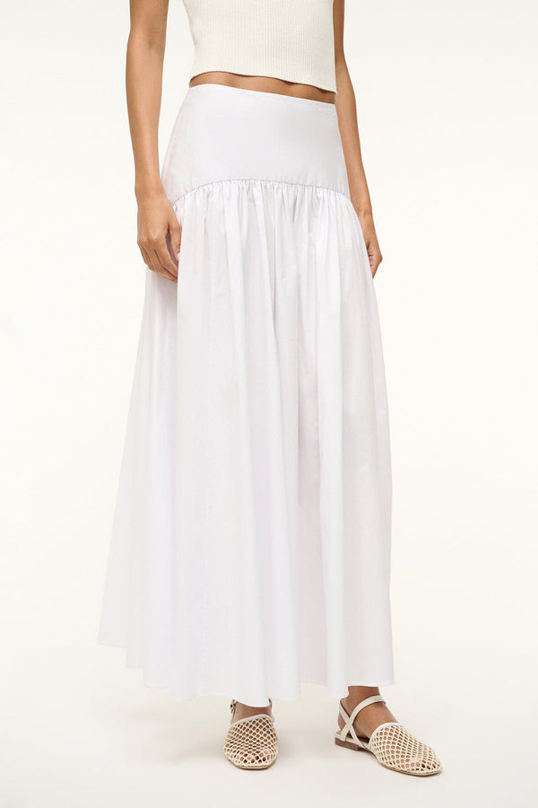 Staud PROCIDA SKIRT WHITE