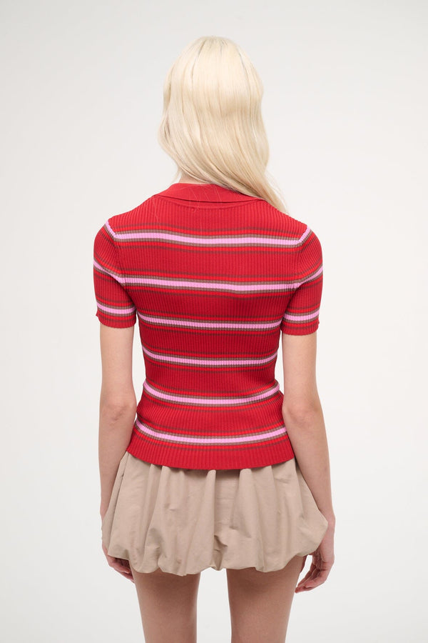 Staud REN TOP DANA STRIPE