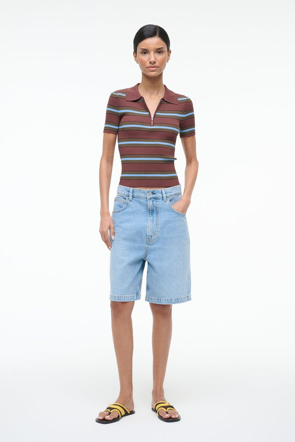 Staud REN TOP REDONDO STRIPE