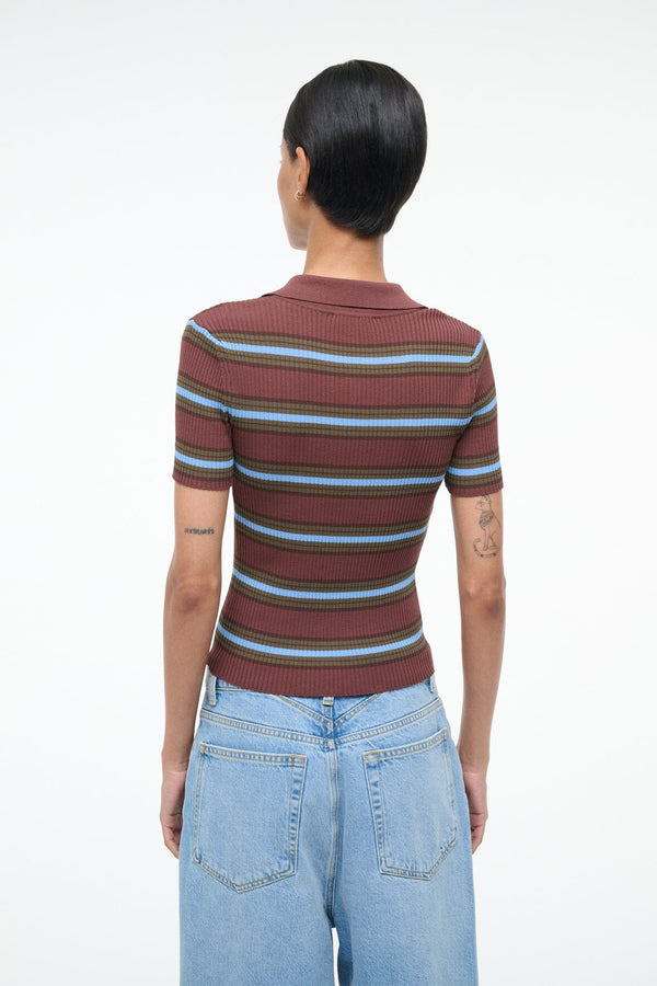 Staud REN TOP REDONDO STRIPE