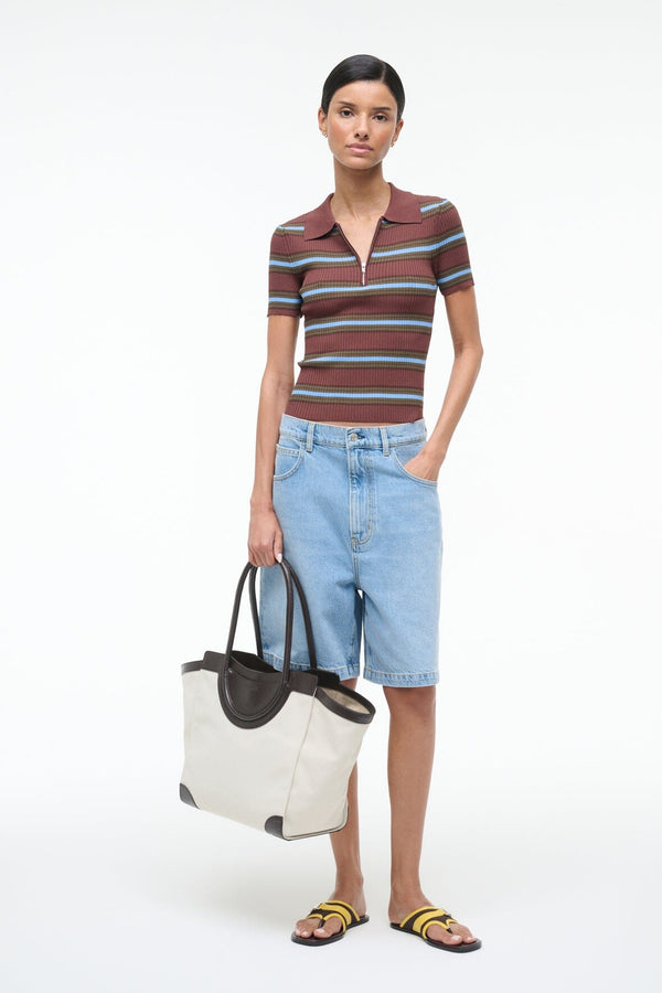 Staud REN TOP REDONDO STRIPE