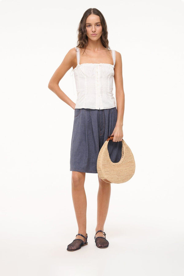 Staud RETE SANDAL NAVY NETTING