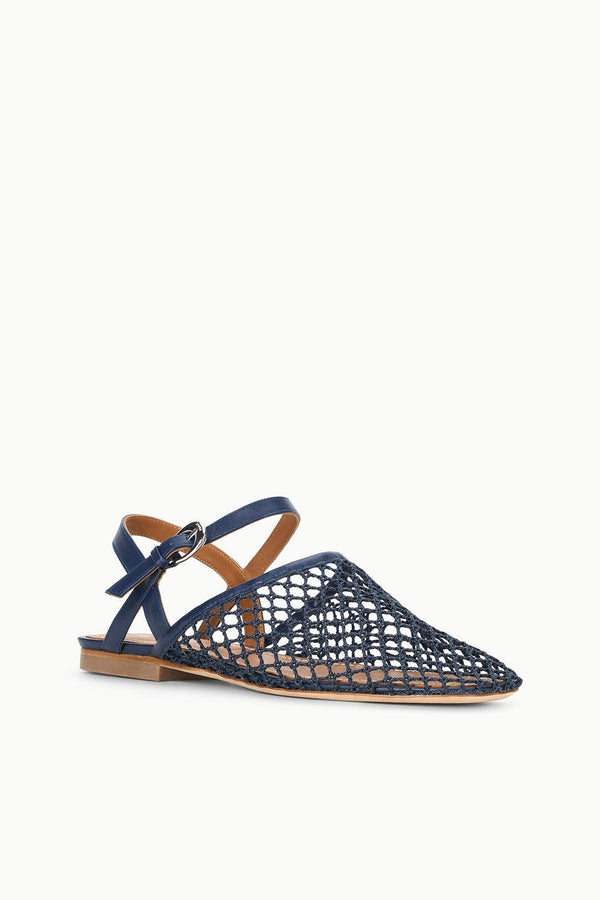 Staud RETE SANDAL NAVY NETTING