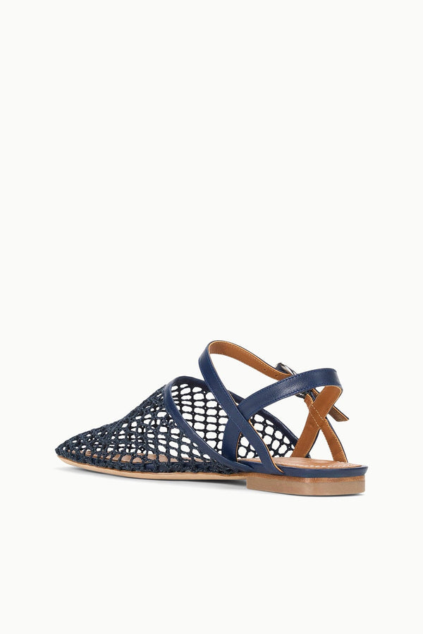 Staud RETE SANDAL NAVY NETTING