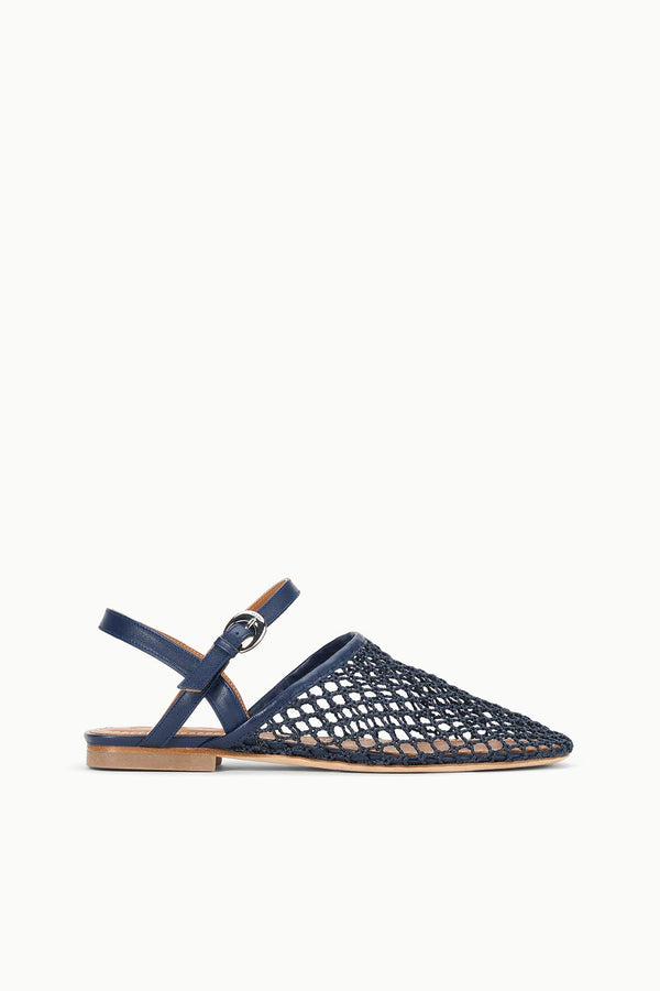 staud RETE SANDAL NAVY NETTING