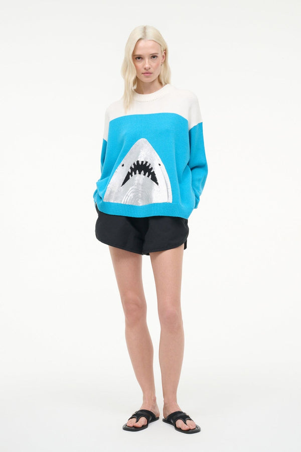 staud REYA SWEATER GREAT WHITE