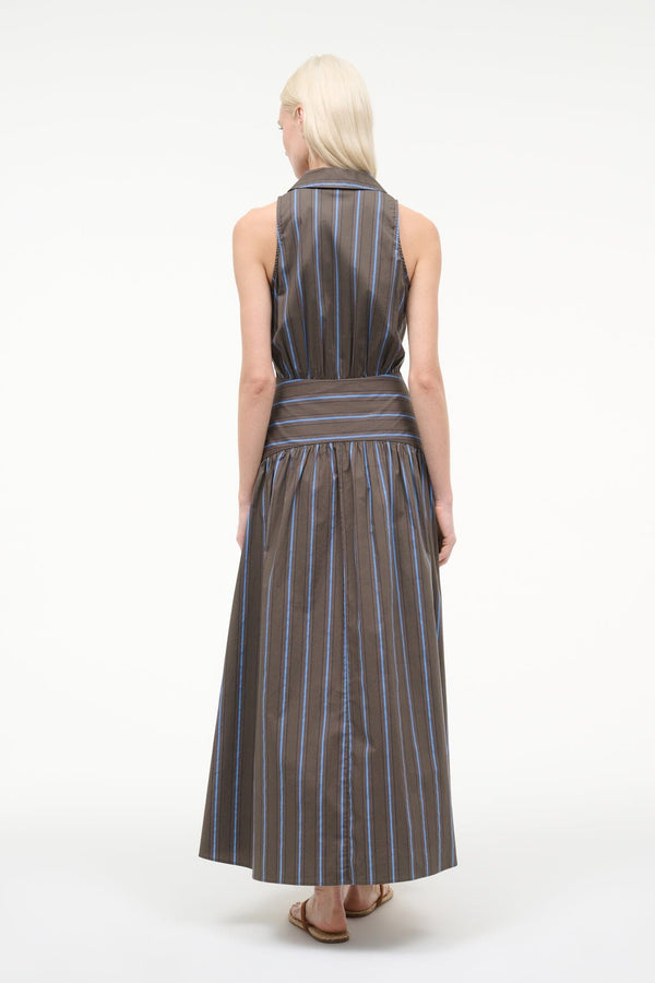 Staud ROMY DRESS HUNTINGTON STRIPE