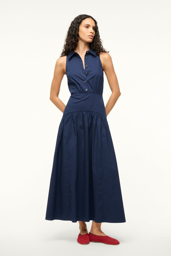 Staud ROMY DRESS NAVY