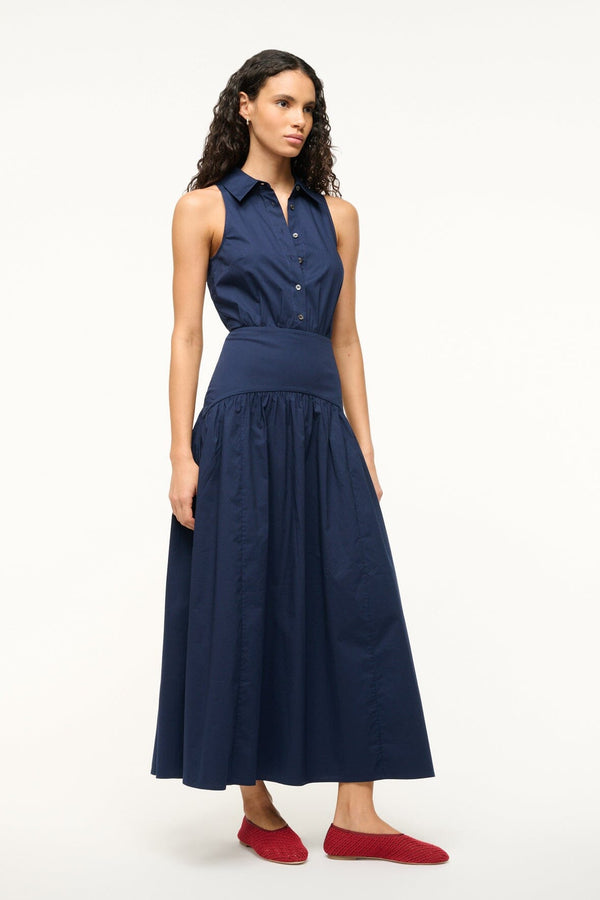 Staud ROMY DRESS NAVY