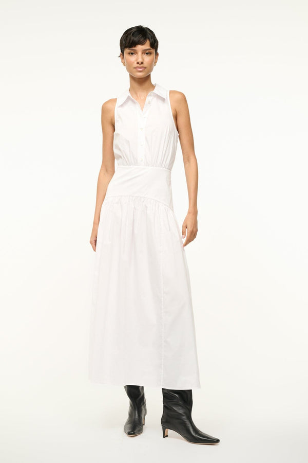 Staud ROMY DRESS WHITE