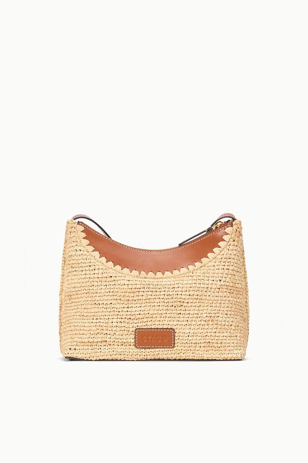 Staud ROWEY RAFFIA BAG NATURAL TAN