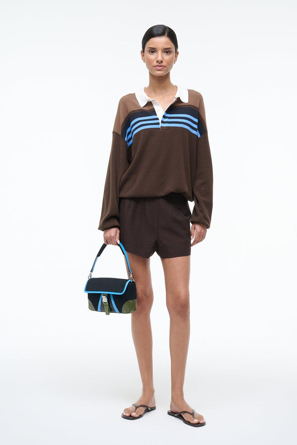 Staud SAIL TOP EARTH MULTI STRIPE