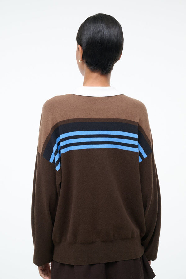 Staud SAIL TOP EARTH MULTI STRIPE