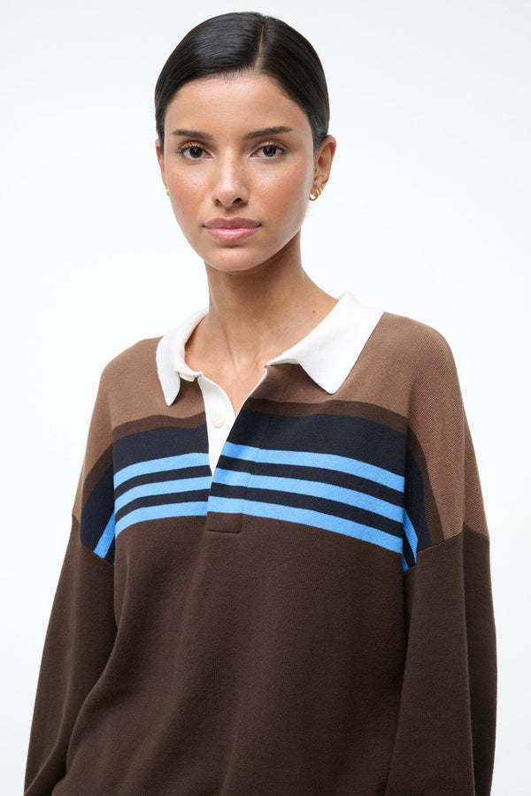 Staud SAIL TOP EARTH MULTI STRIPE