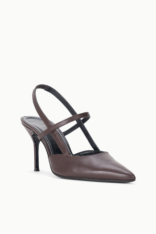 Staud SEBASTIAN HIGH HEEL SLINGBACK ESPRESSO
