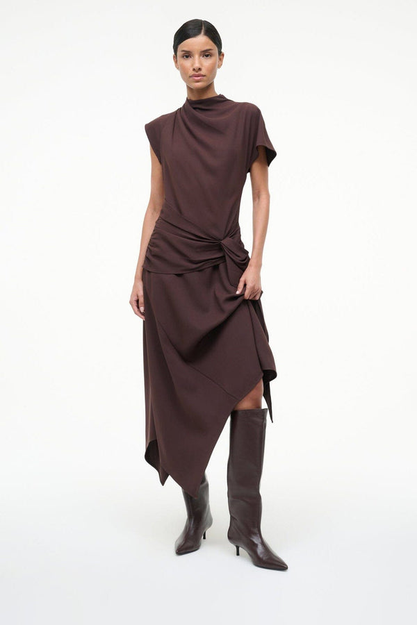 Staud SEBASTIAN KITTEN HEEL BOOT ESPRESSO