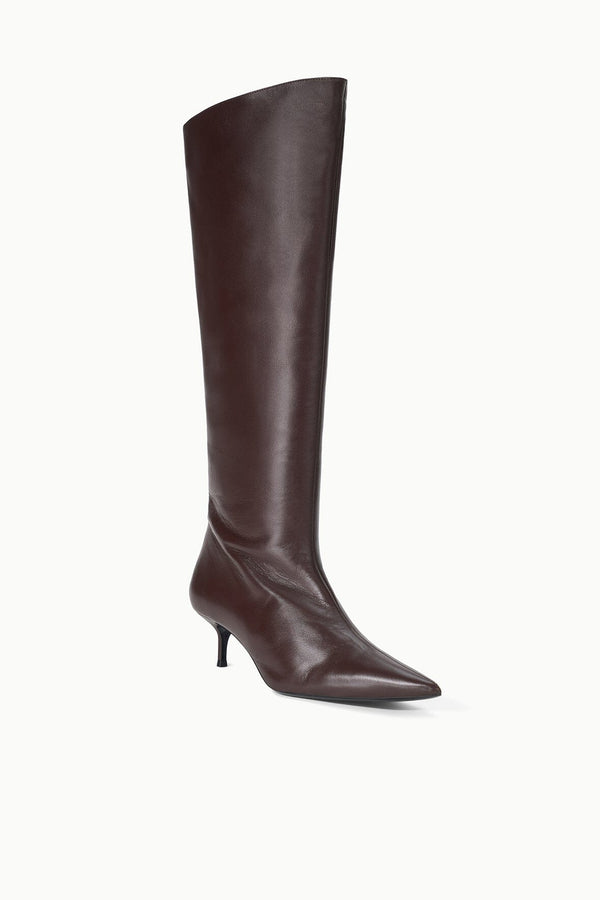 Staud SEBASTIAN KITTEN HEEL BOOT ESPRESSO